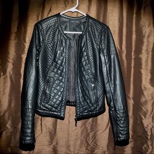 Therapy faux leather jacket, quilted